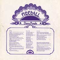 Deep Purple. Fireball UK Lyrics