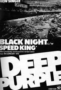 Deep Purple - Black Night single  advert
