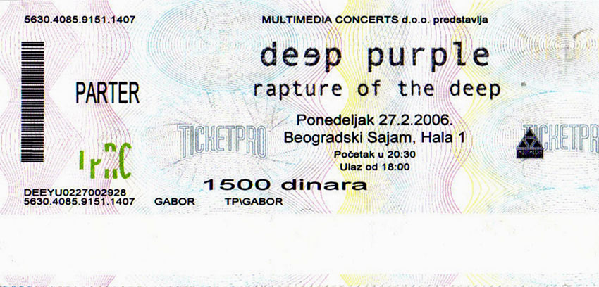 Deep Purple - Belgrade 2006