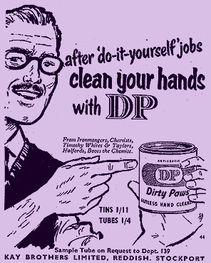dp hand cleaner advert