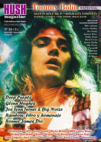 Tommy Bolin in Hush magazine 