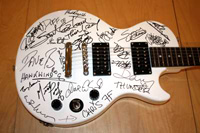 jon lord, signed guitar