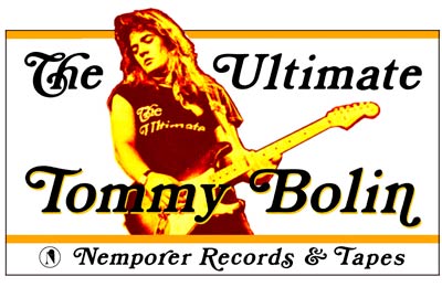 Tommy Bolin t-shirt design