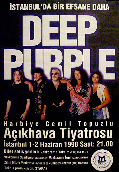 Deep Purple poster 1998
