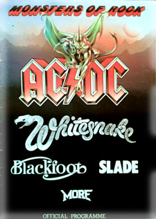 Whitesnake tour programme