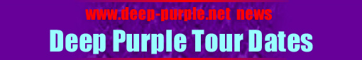 Deep Purple Tour Dates